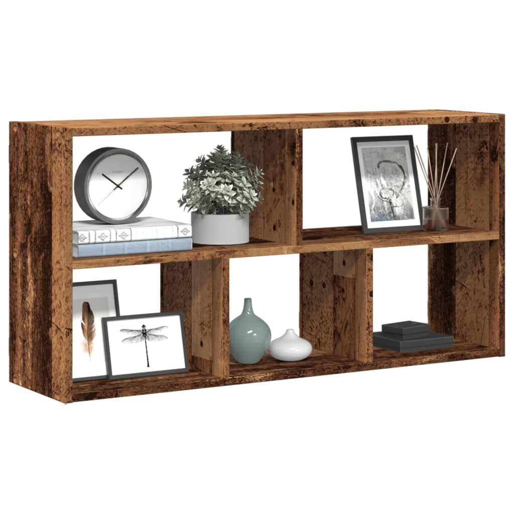 vidaXL Wandregal Altholz-Optik 100x25x50 cm Holzwerkstoff