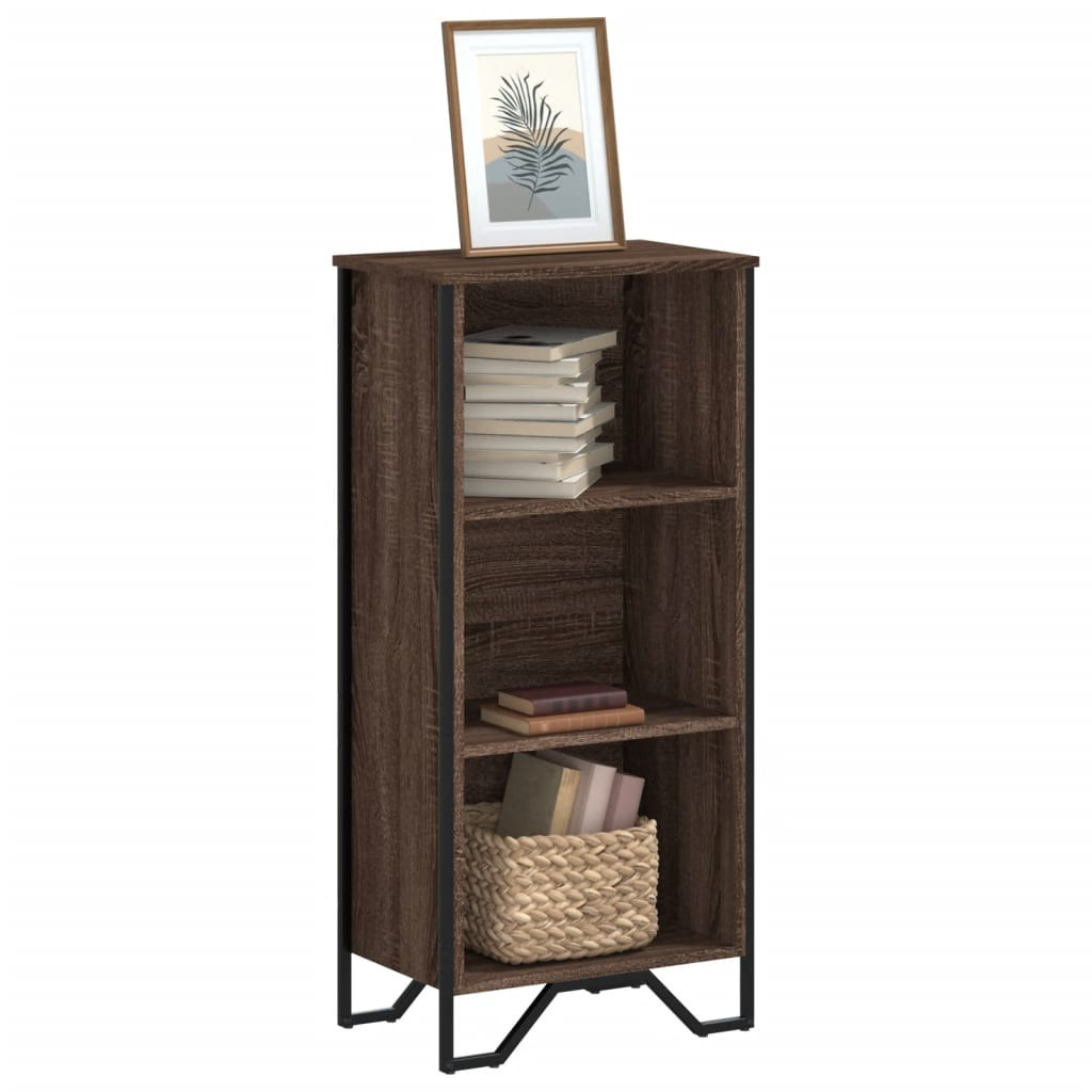 vidaXL Bücherregal Braun Eichen-Optik 50x31x106 cm Holzwerkstoff