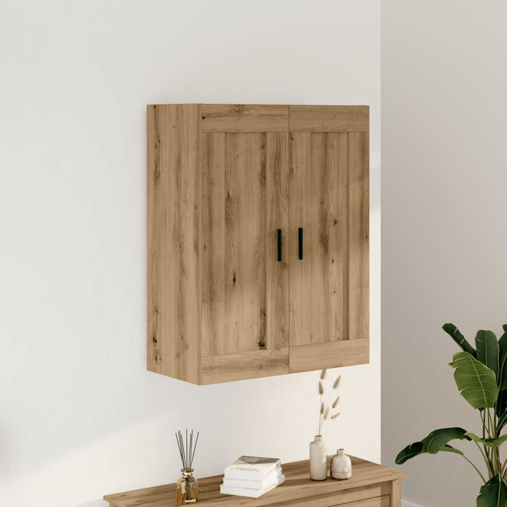 vidaXL Wandschrank Artisan-Eiche 69,5x34x90 cm Holzwerkstoff