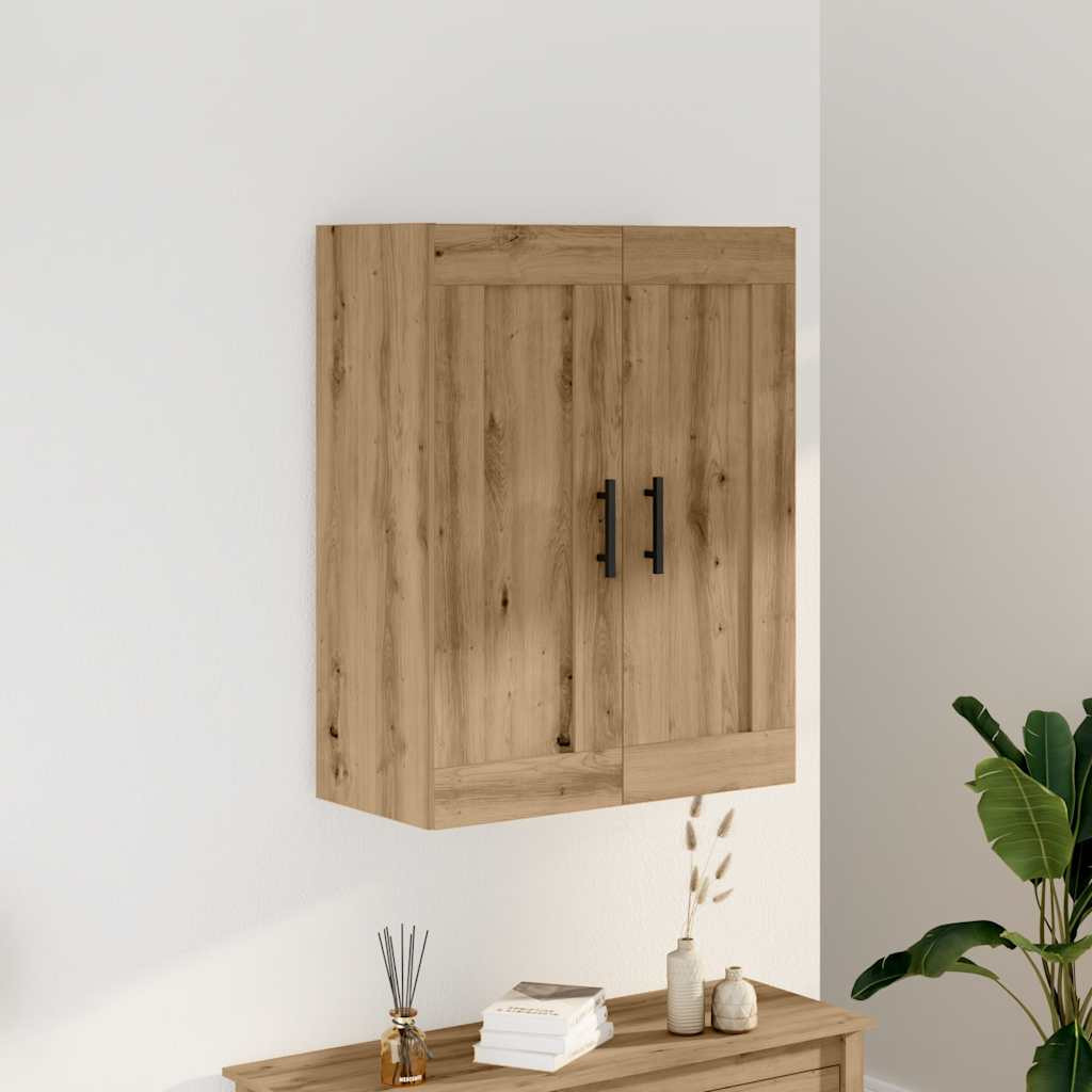 vidaXL Wandschrank Artisan-Eiche 69,5x34x90 cm Holzwerkstoff