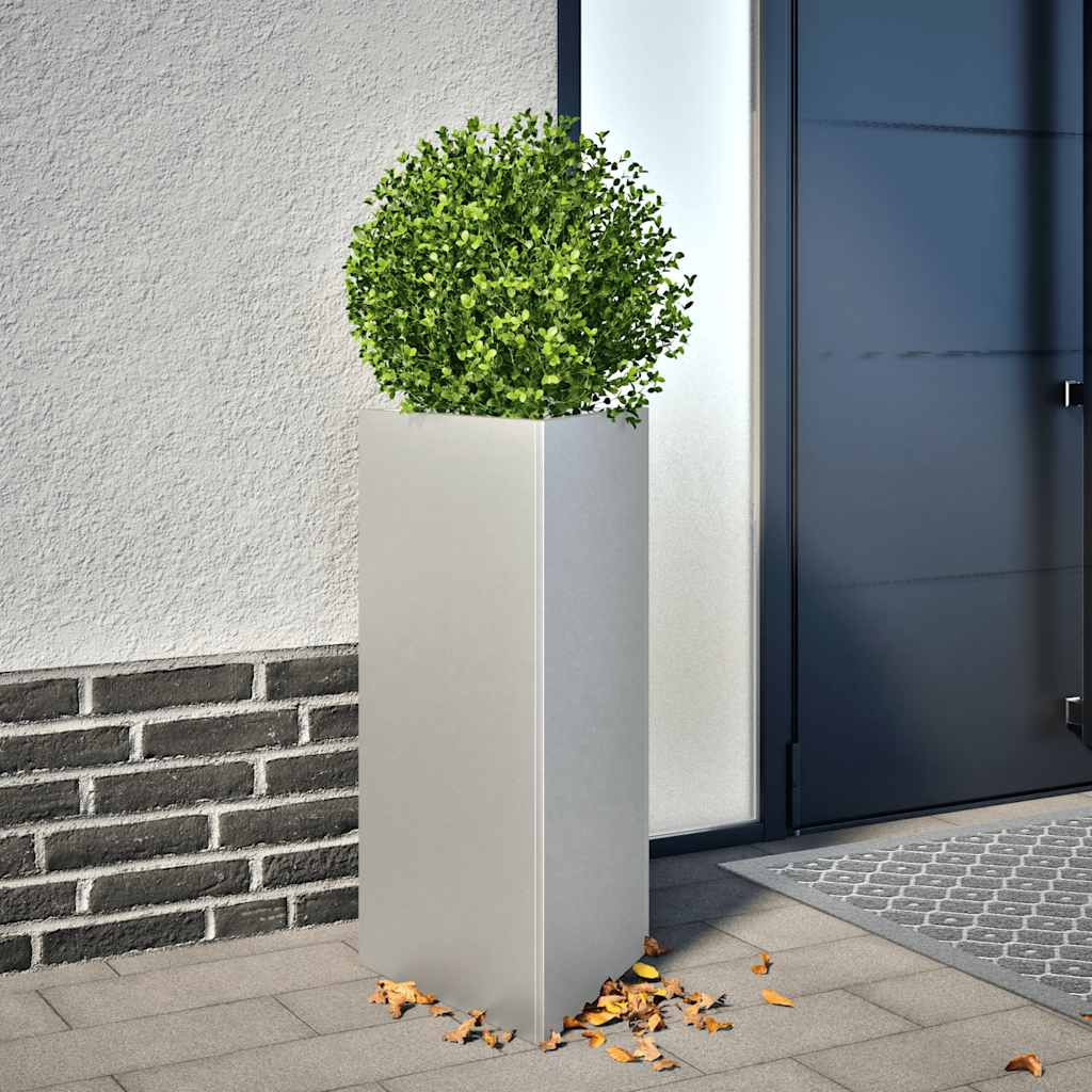 vidaXL Pflanzkübel Dreieckig 40x34,5x75 cm Verzinkter Stahl