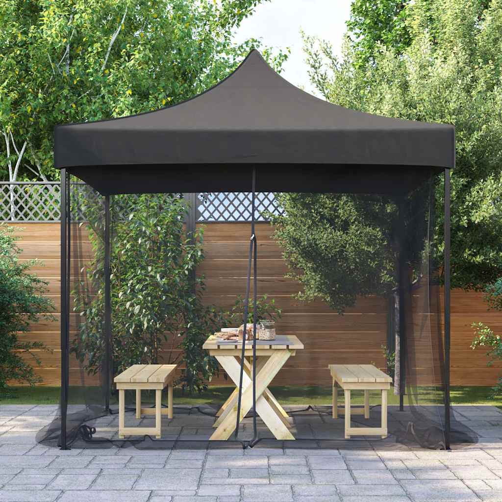 vidaXL Moskitonetz für den Außenbereich, 220 Maschen, Schwarz, 300 x 300 x 200 cm