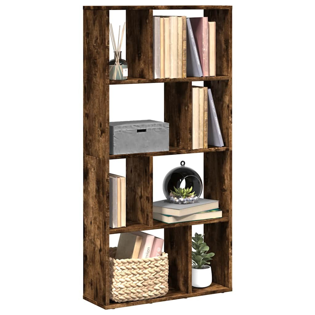 vidaXL Bücherregal Räuchereiche 60x20x120,5 cm Holzwerkstoff
