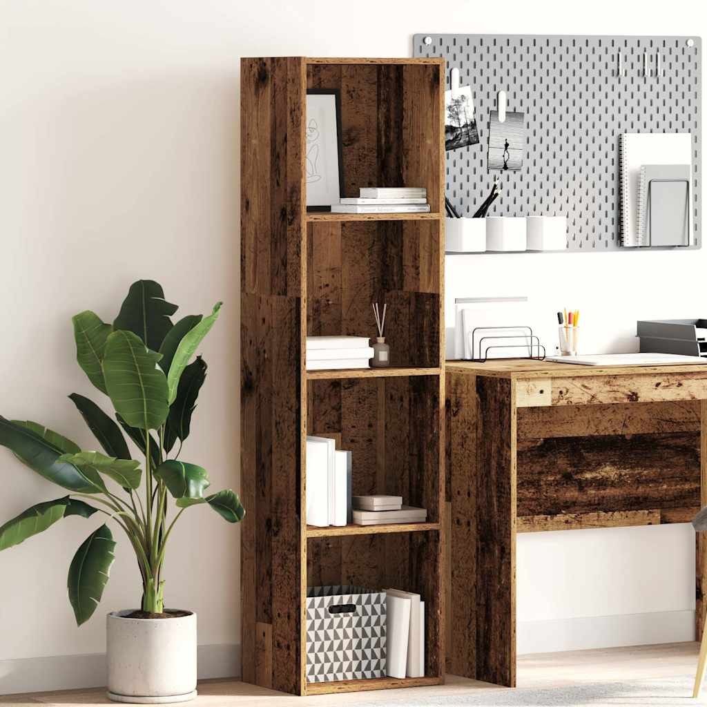 vidaXL Bücherregal Altholz-Optik 40x30x152 cm Holzwerkstoff
