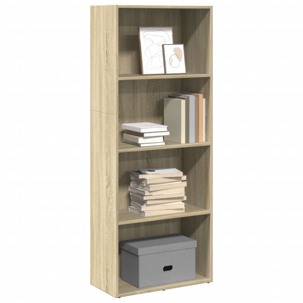 vidaXL Bücherregal Sonoma-Eiche 60x30x152 cm Holzwerkstoff
