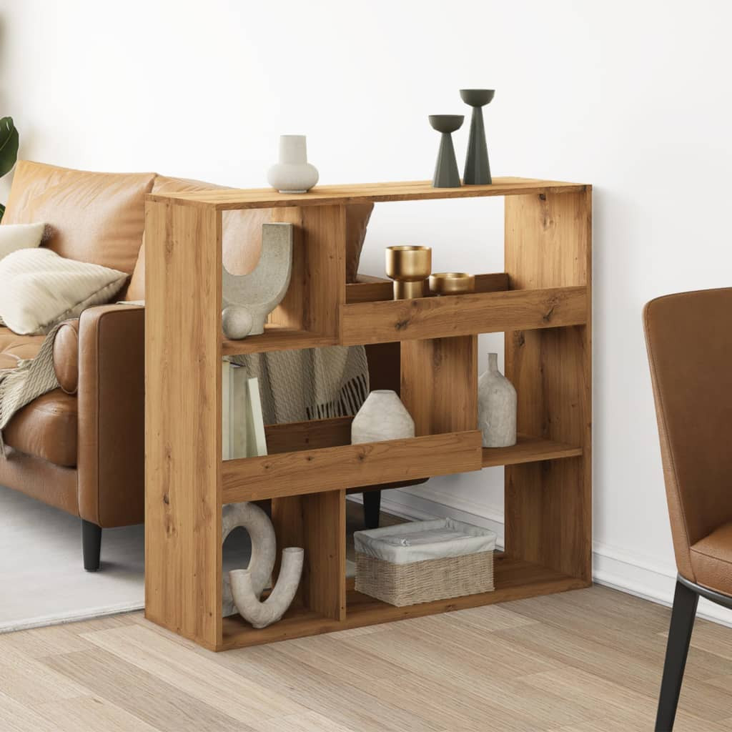 vidaXL Raumteiler Artisan-Eiche 100x33x94,5 cm Holzwerkstoff