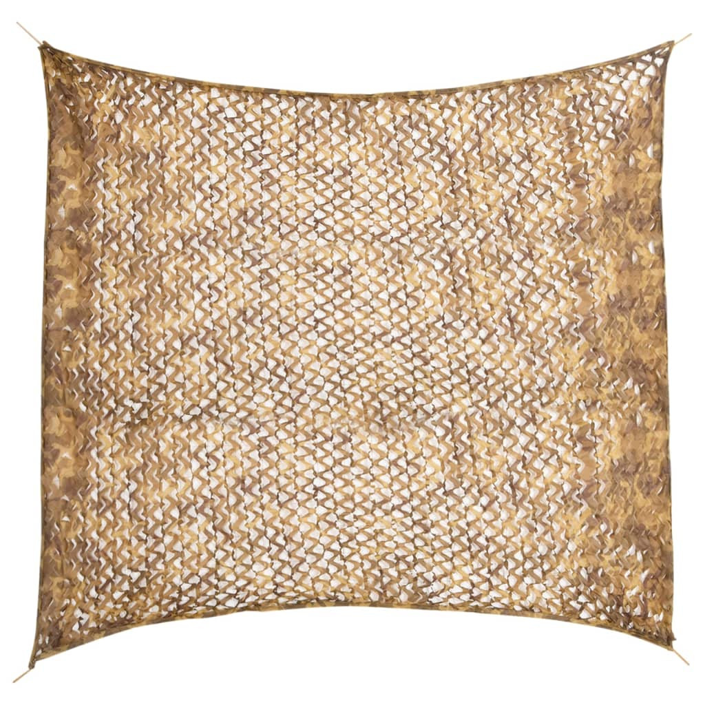 vidaXL Tarnnetz mit Aufbewahrungstasche 316x296 cm Sandfarbe