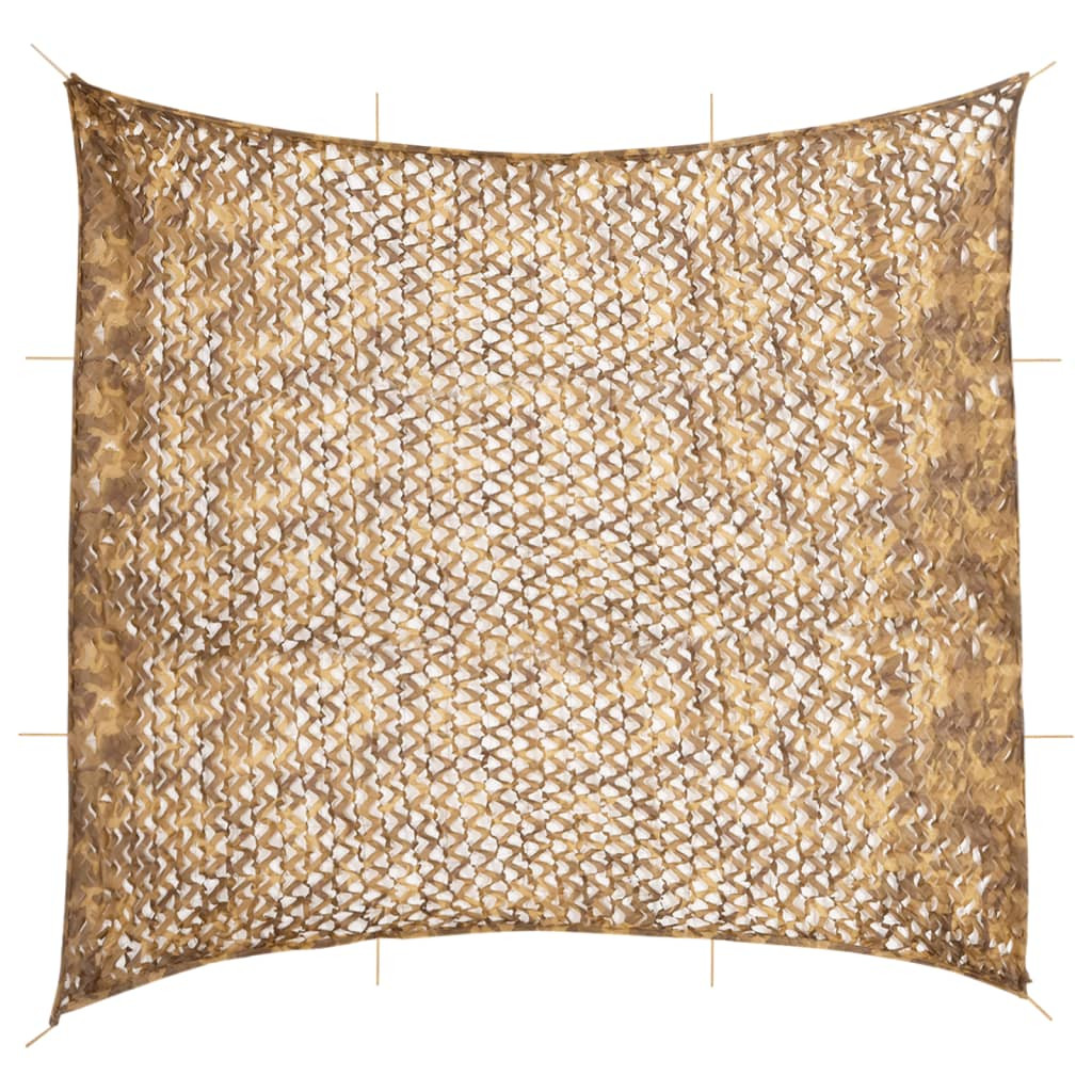 vidaXL Tarnnetz mit Aufbewahrungstasche 614x581 cm Sandfarbe