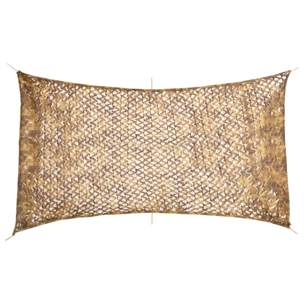 vidaXL Tarnnetz mit Aufbewahrungstasche 506x279 cm Sandfarbe
