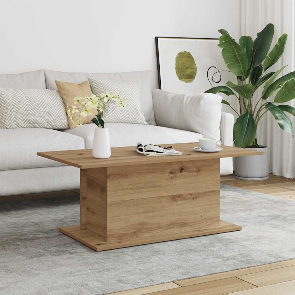 vidaXL Couchtisch Artisan-Eiche 102x55,5x40 cm Holzwerkstoff