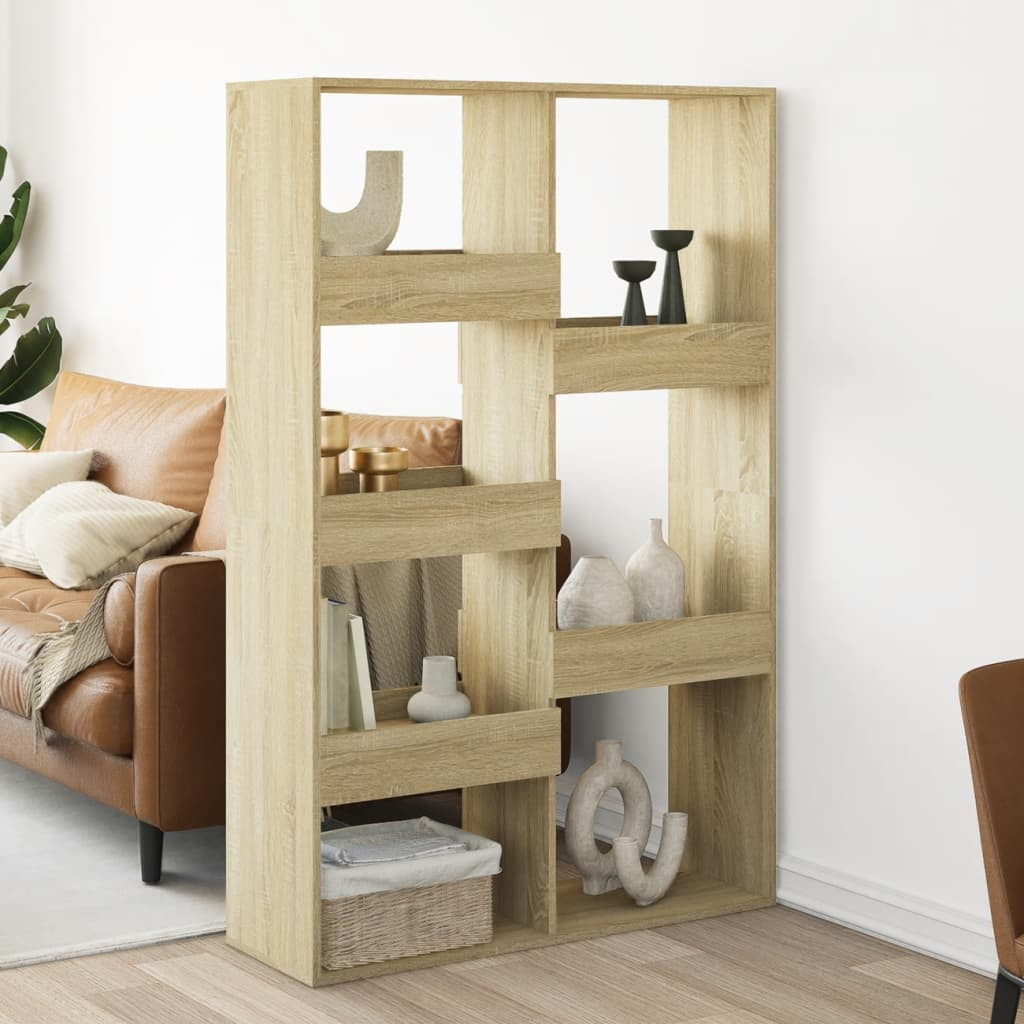 vidaXL Raumteiler Sonoma-Eiche 100x33x155,5 cm Holzwerkstoff
