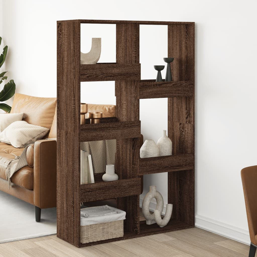 vidaXL Raumteiler Braun Eichen-Optik 100x33x155,5 cm Holzwerkstoff