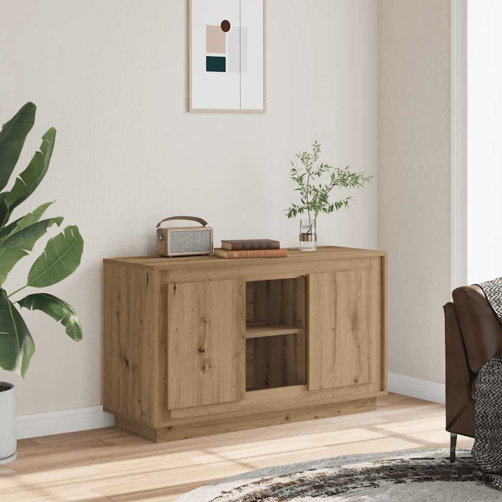 vidaXL Sideboard Artisan-Eiche 102x35x60 cm Holzwerkstoff