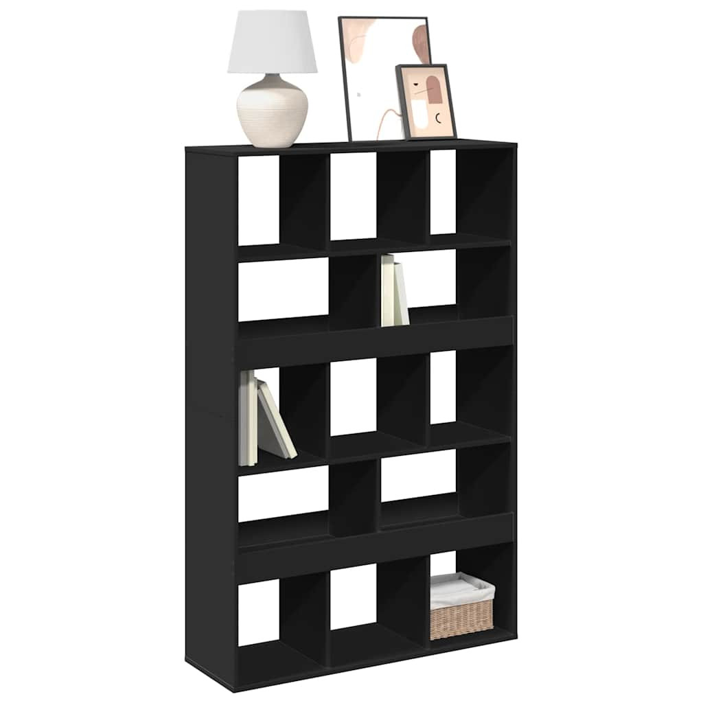 vidaXL Bücherregal Schwarz 100x33x156,5 cm Holzwerkstoff