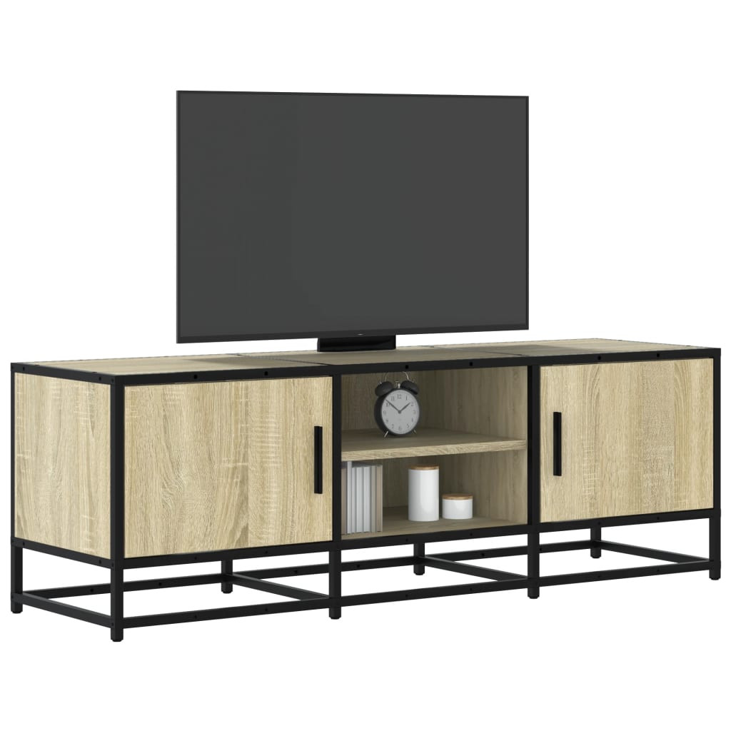 vidaXL TV-Schrank Sonoma-Eiche 120x35x41 cm Holzwerkstoff und Metall