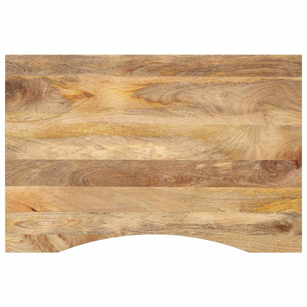 vidaXL Schreibtischplatte mit Aussparung 100x60x2,5cm Massivholz Mango