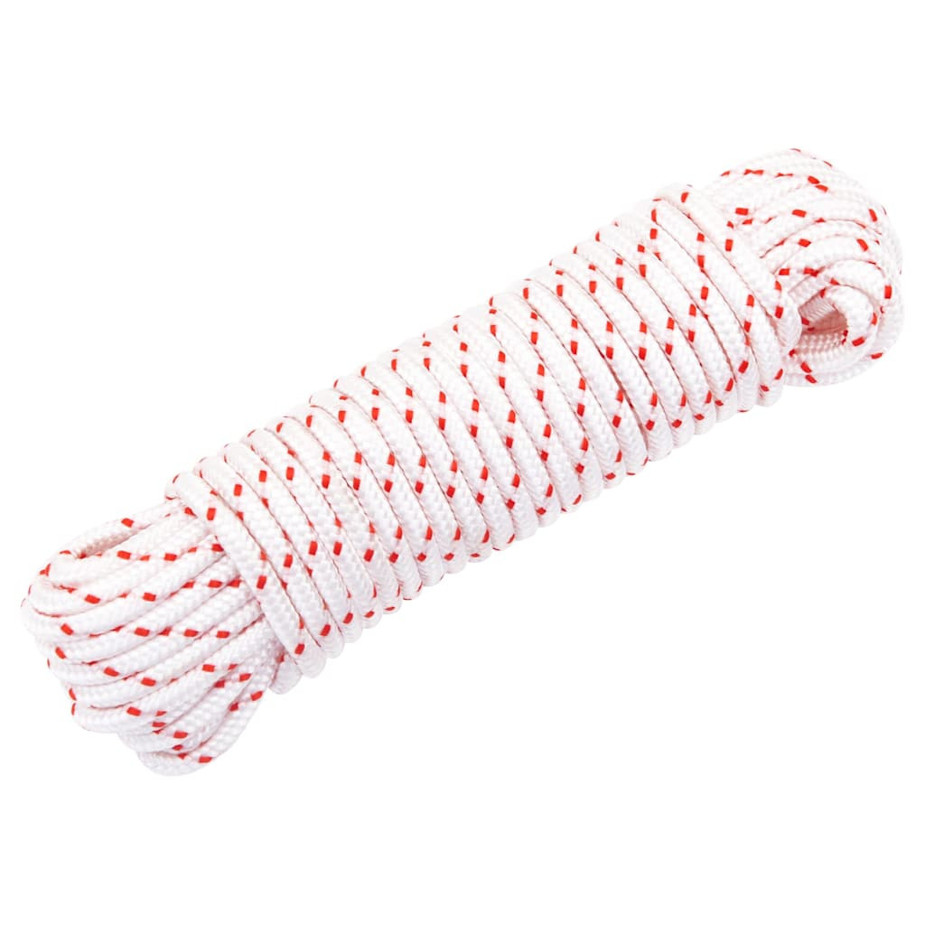 vidaXL Starterseil Weiß und Rot Ø4 mm 10 m Nylon