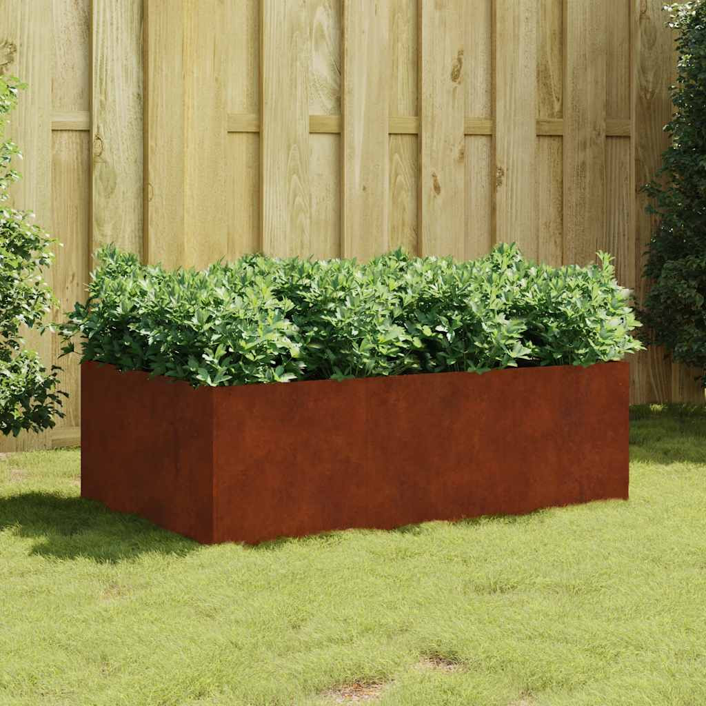 vidaXL Hochbeet 120x80x40 cm Cortenstahl