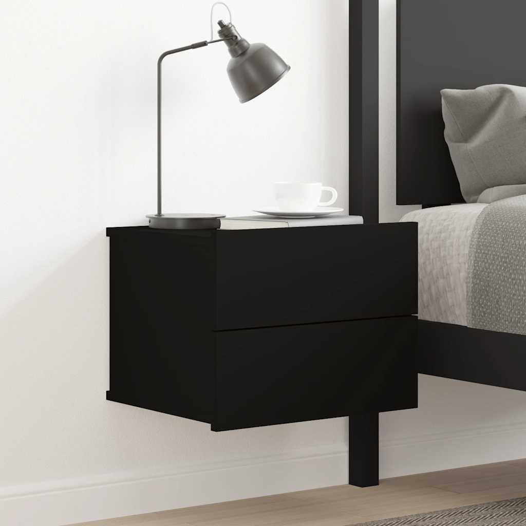 vidaXL Nachttisch Schwarz 40x30x30 cm Holzwerkstoff