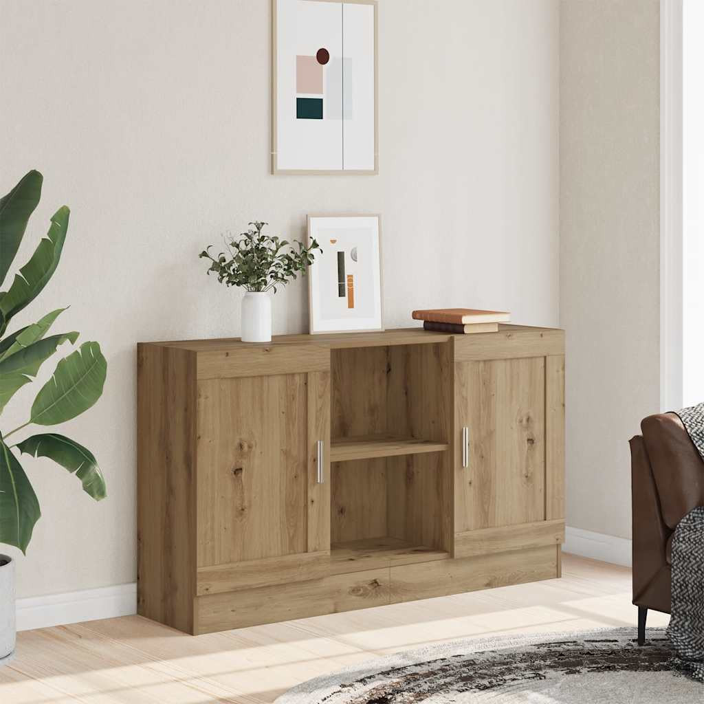 vidaXL Sideboard Artisan-Eiche 120x30,5x70 cm Holzwerkstoff