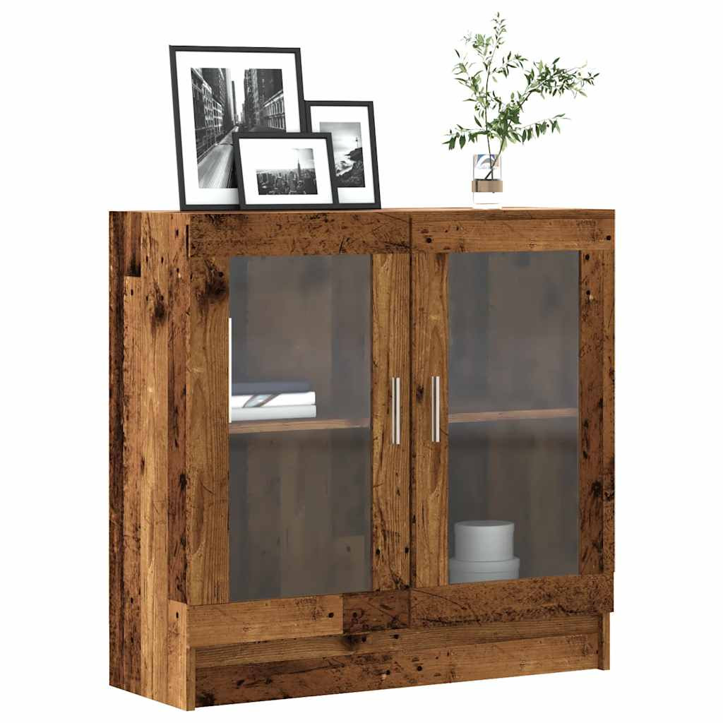 vidaXL Bücherschrank Altholz-Optik 82,5x30,5x80 cm Holzwerkstoff