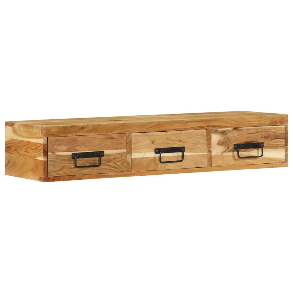 vidaXL TV-Wandschrank 100x30x19 cm Massivholz Akazie