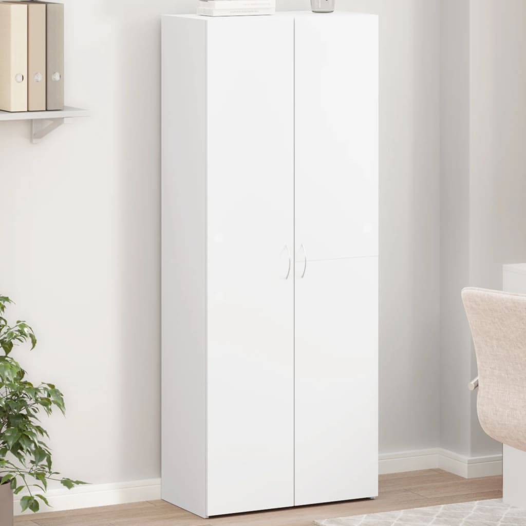vidaXL Aktenschrank Weiß 60x32x153 cm Holzwerkstoff
