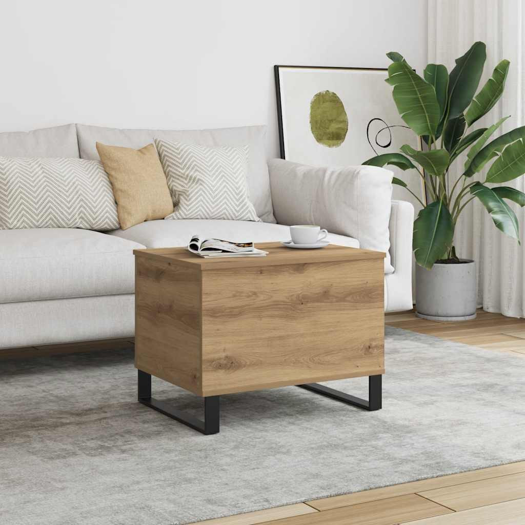 vidaXL Couchtisch Artisan-Eiche 60x44,5x45 cm Holzwerkstoff