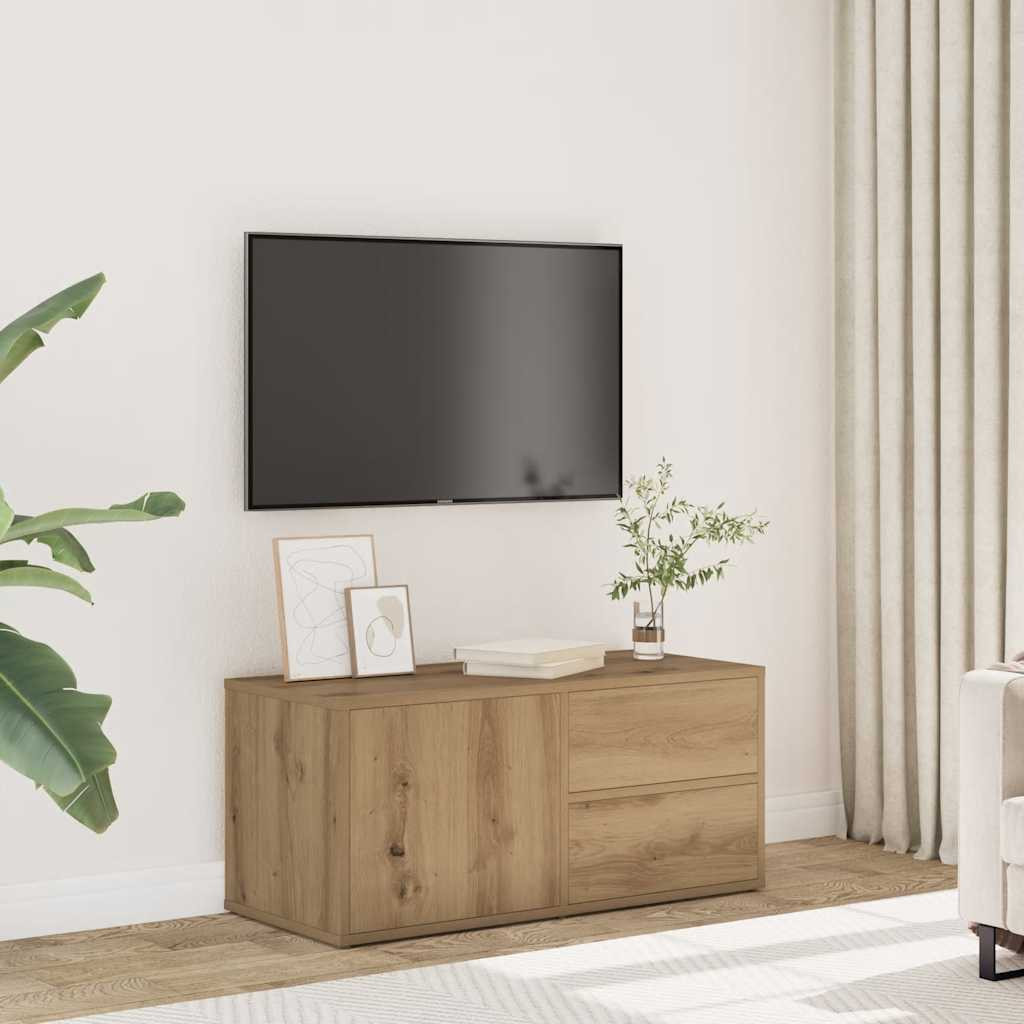 vidaXL TV-Schrank Artisan-Eiche 80x34x35,5 cm Holzwerkstoff