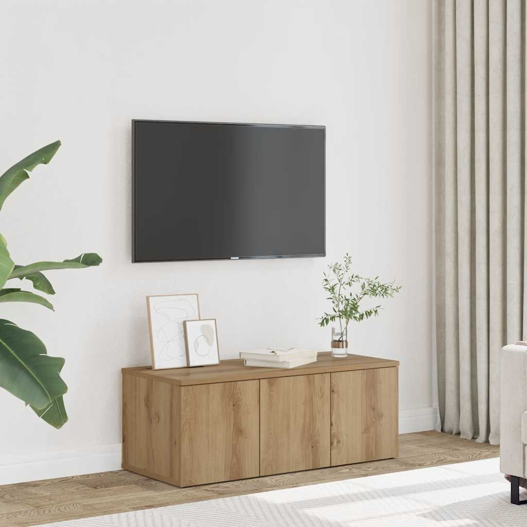 vidaXL TV-Schrank Artisan-Eiche 80x34x30 cm Holzwerkstoff