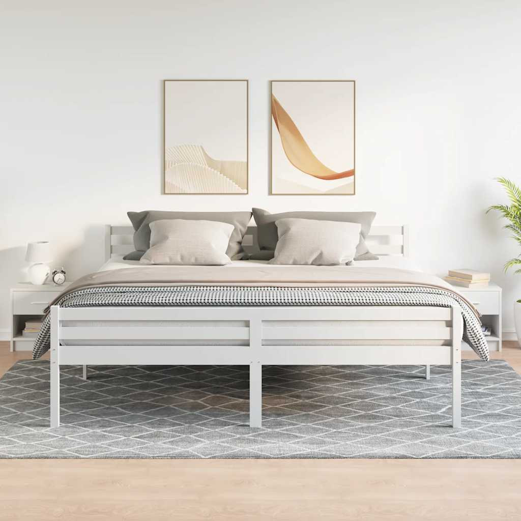 vidaXL Nachttische 2 Stk. mit Schublade Weiß 39x28x41 cm