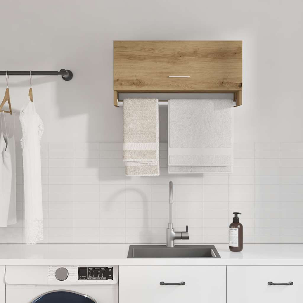 vidaXL Kleiderschrank Artisan-Eiche 70x32,5x35 cm Holzwerkstoff