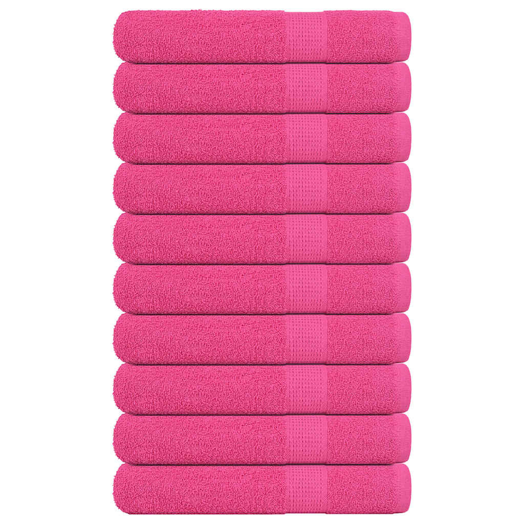 vidaXL Saunatücher FROGN 10 Stk. Rosa 80x200 cm 360 g/m²