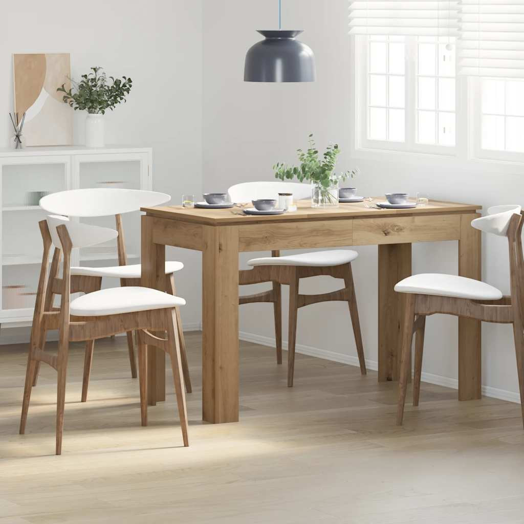 vidaXL Esstisch Artisan-Eiche 120x60x76 cm Holzwerkstoff