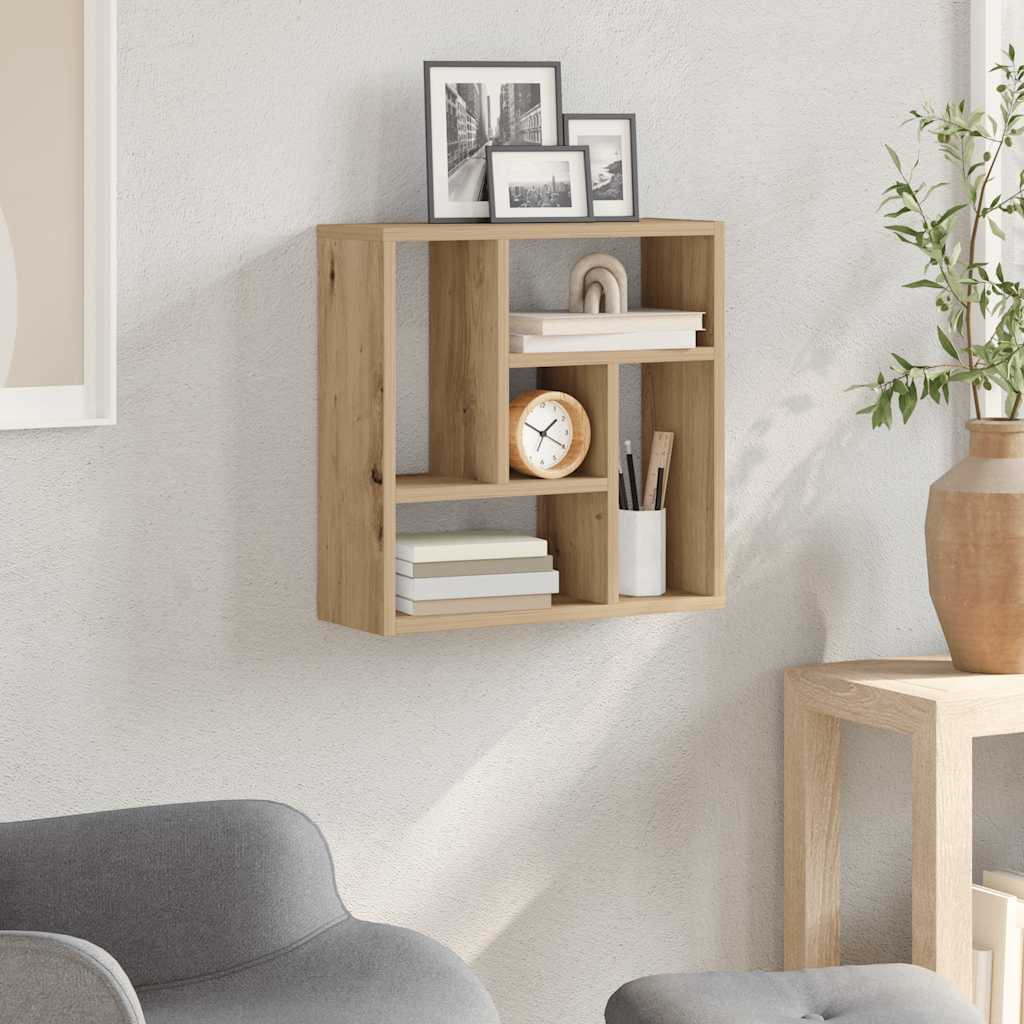 vidaXL Wandregal Artisan-Eiche 45x16x45 cm Holzwerkstoff