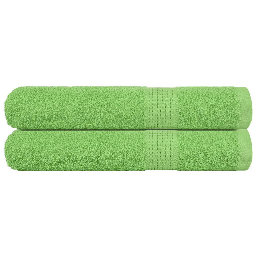 vidaXL Handtücher FROGN 2 Stk. Apfelgrün 100x200 cm 360 g/m²