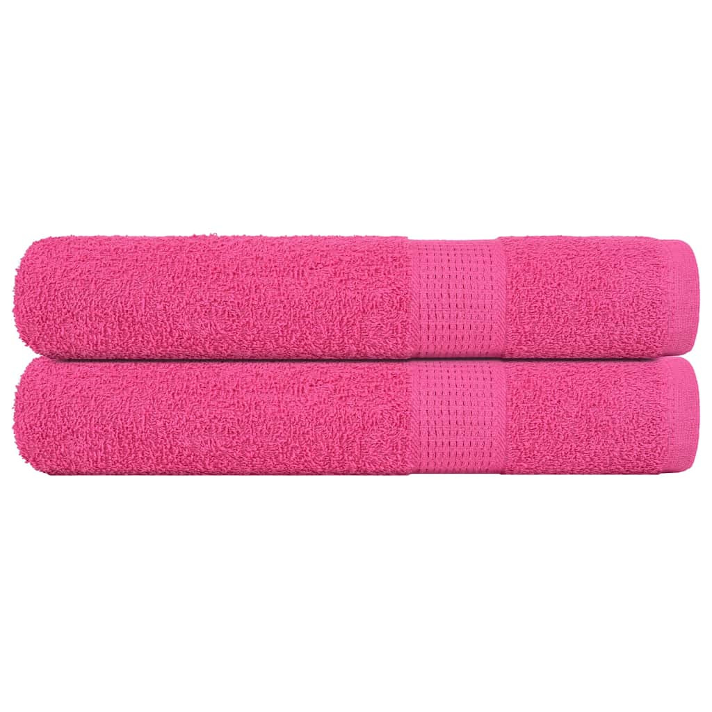 vidaXL Saunatücher FROGN 2 Stk. Rosa 80x200 cm 360 g/m²