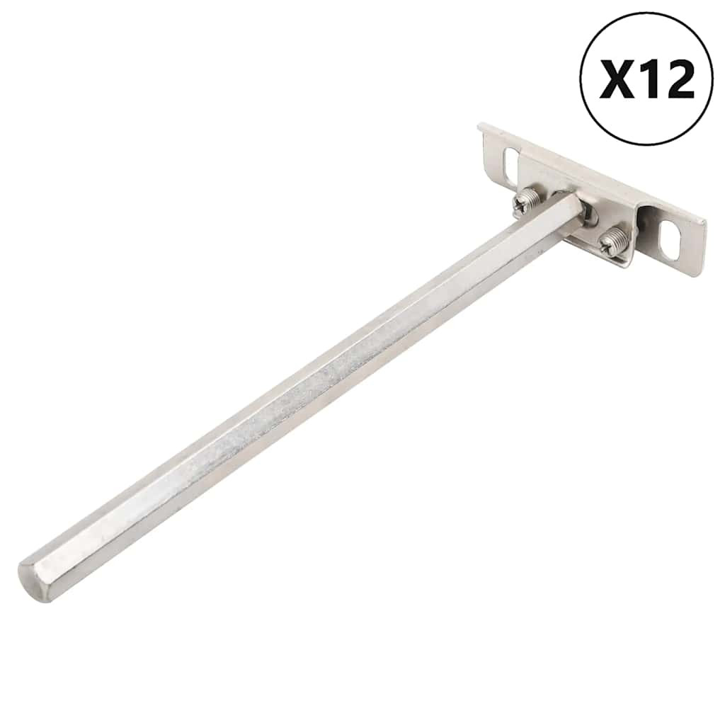 vidaXL Regalträger Schwebend 12 Stk. Unsichtbar Ø12x200 mm