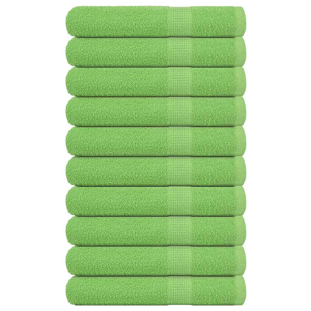 vidaXL Handtücher FROGN 10 Stk. Apfelgrün 100x200 cm 360 g/m²