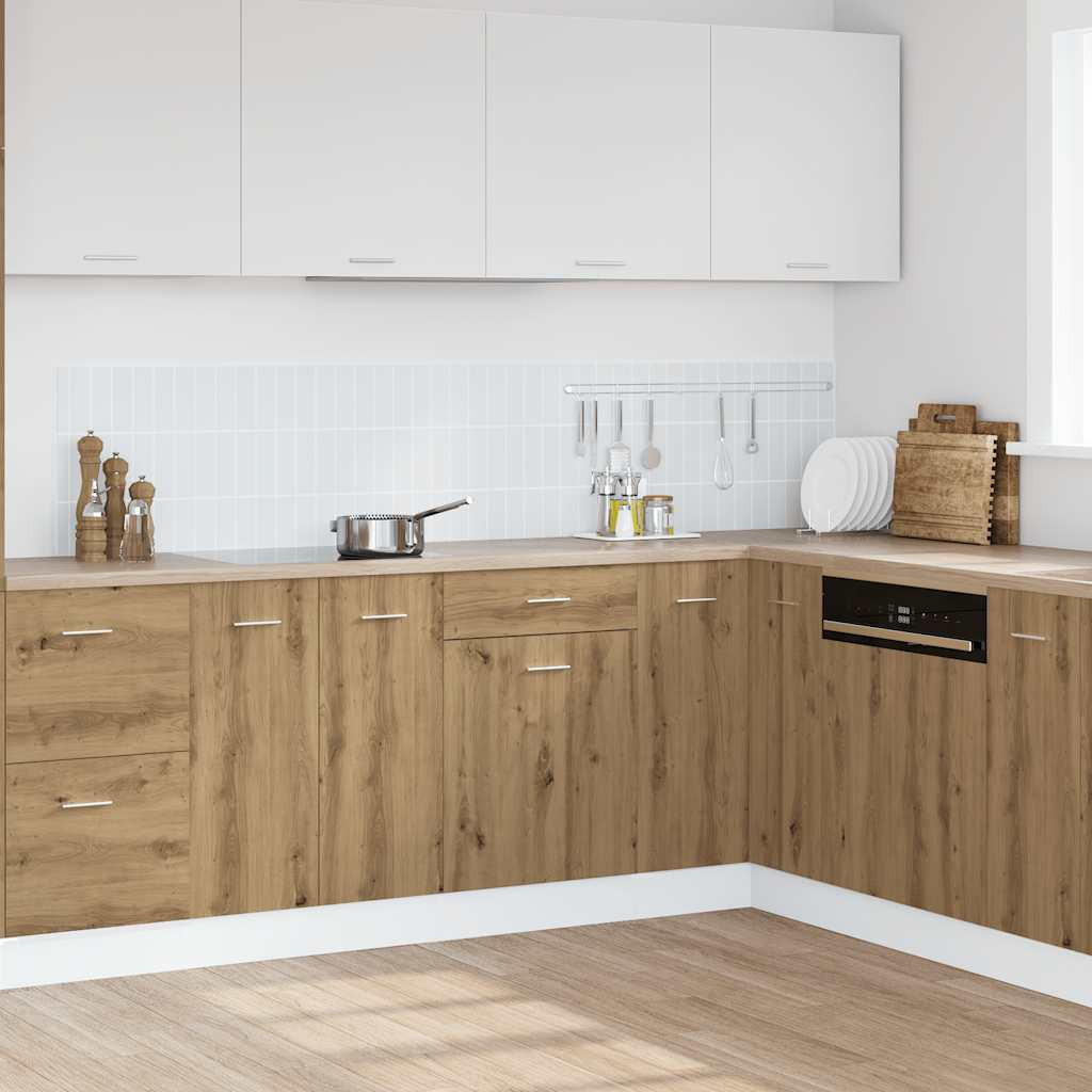 vidaXL Schubunterschrank Lyon Artisan-Eiche 50x46x81,5 cm Holzwerkstoff