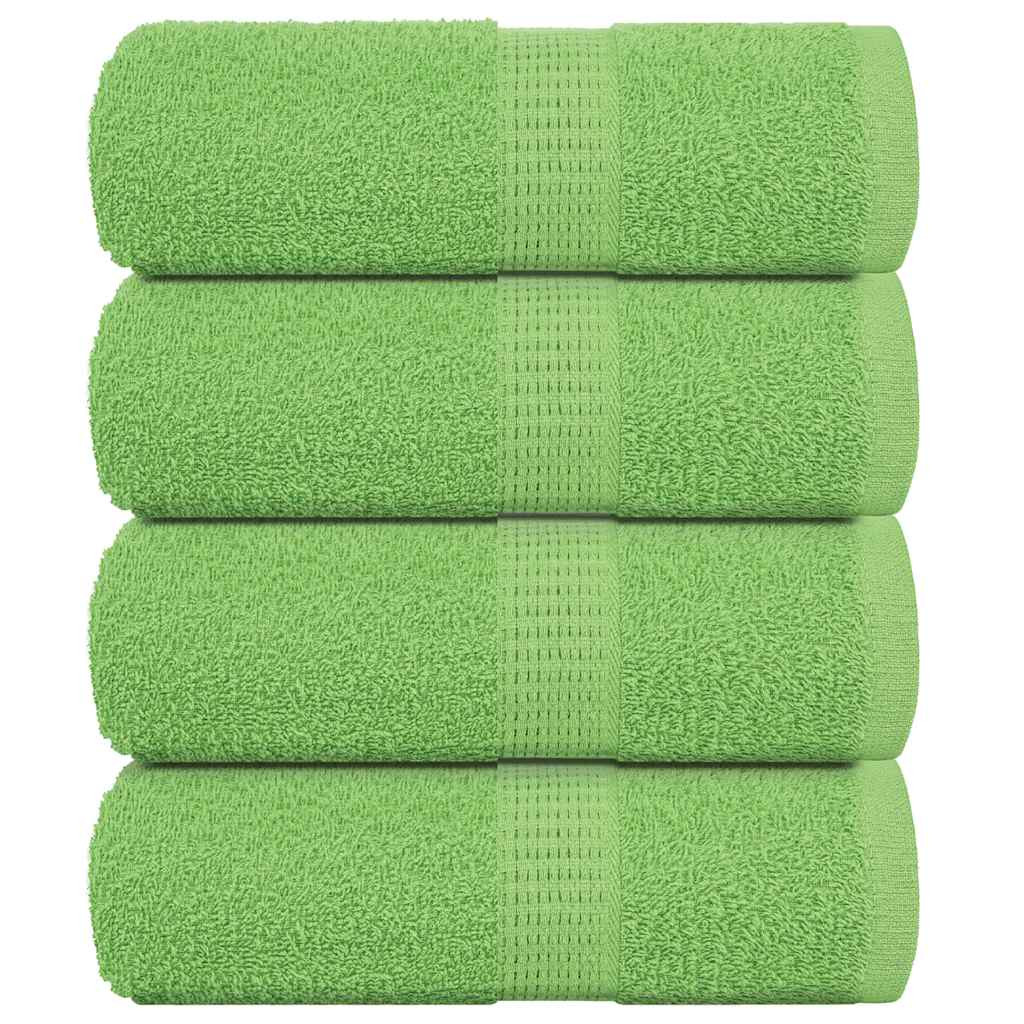 vidaXL Gästetücher FROGN 4 Stk. Apfelgrün 30x50 cm 360 g/m²
