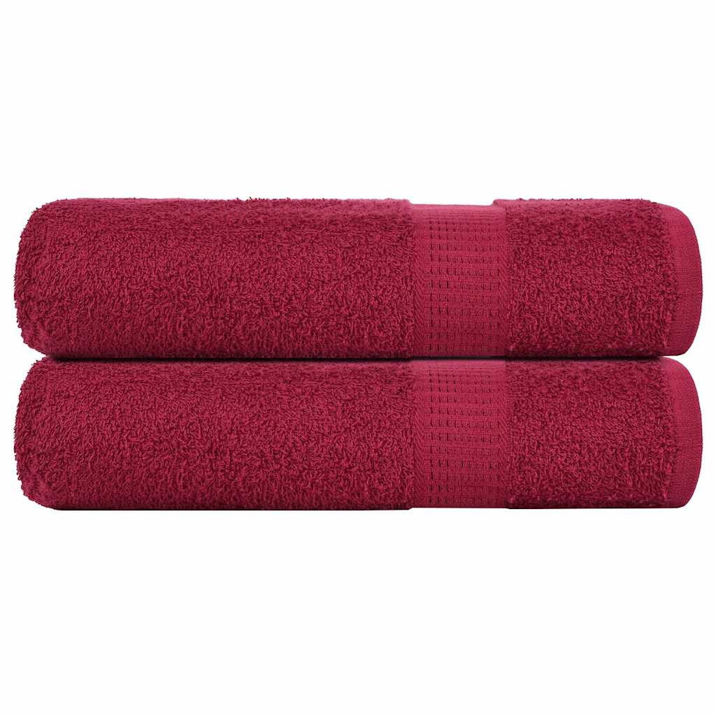 vidaXL Handtücher FROGN 2 Stk. Bordeaux 50x100 cm 360 g/m²