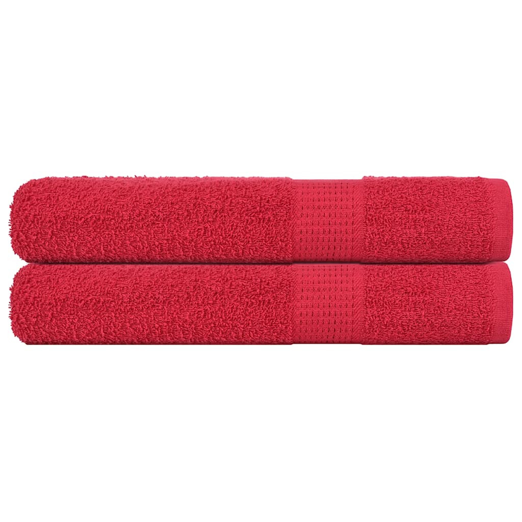 vidaXL Saunatücher FROGN 2 Stk. Rot 80x200 cm 360 g/m²