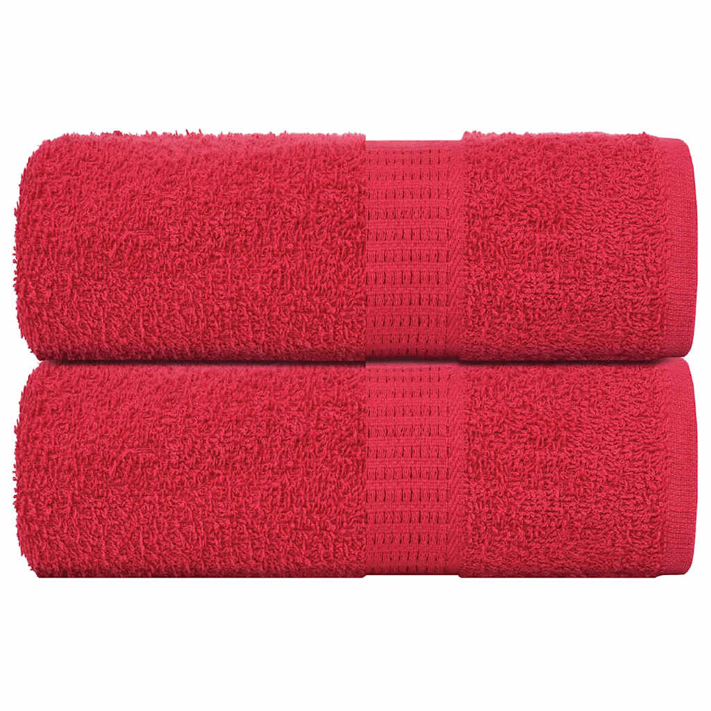 vidaXL Gästetücher FROGN 2 Stk. Rot 30x50 cm 360 g/m²
