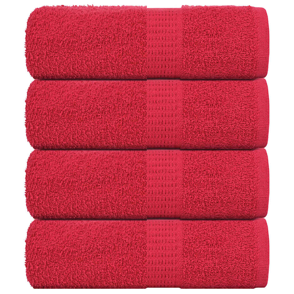 vidaXL Waschtücher FROGN 4 Stk. Rot 30x30 cm 360 g/m²