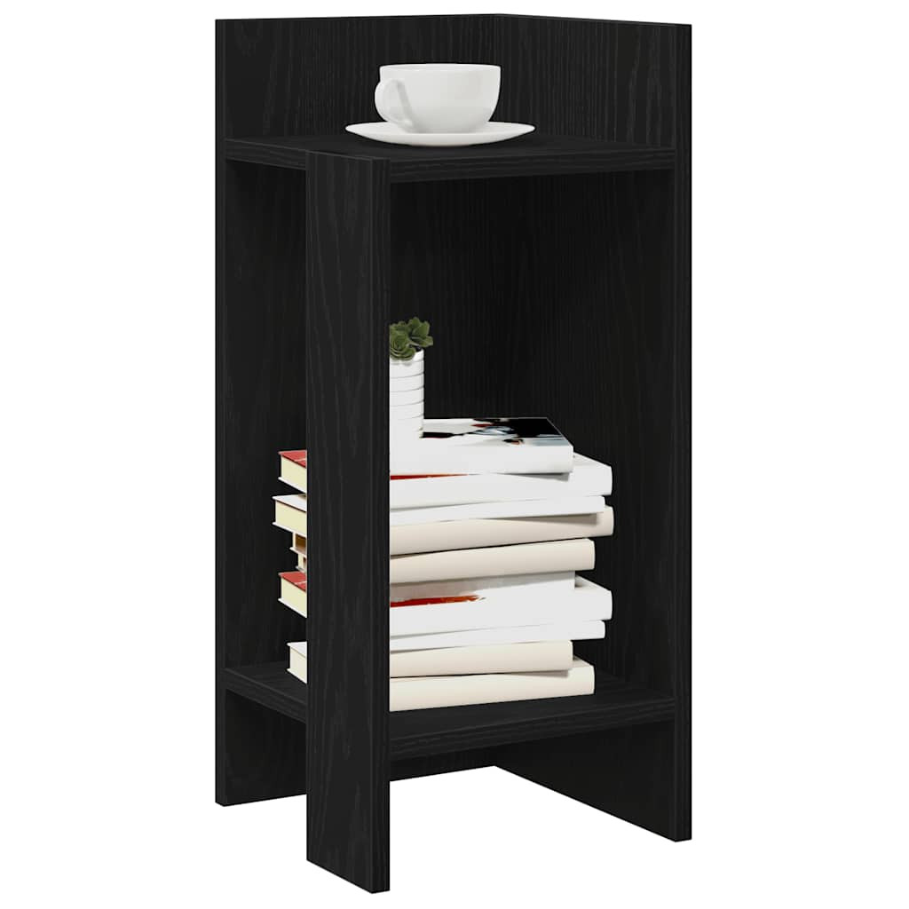 vidaXL Beistelltische 2 Stk. mit Ablage Schwarz 25,5x27x60 cm