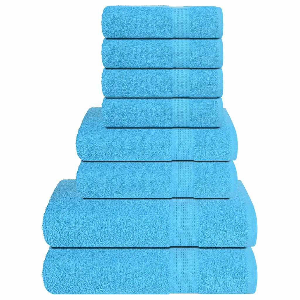vidaXL 8-tlg. Handtuch-Set FROGN Türkis 360 g/m²