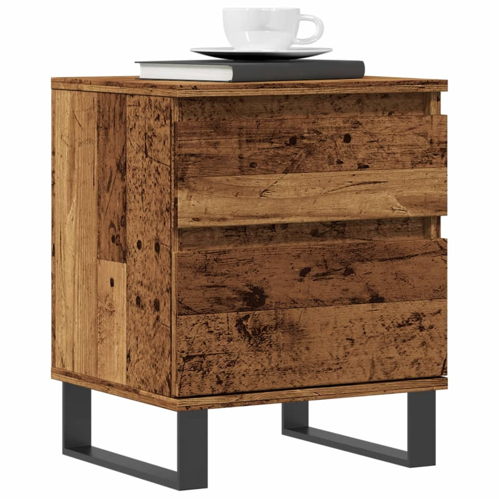 vidaXL Nachttisch Altholz-Optik 40x35x50 cm Holzwerkstoff