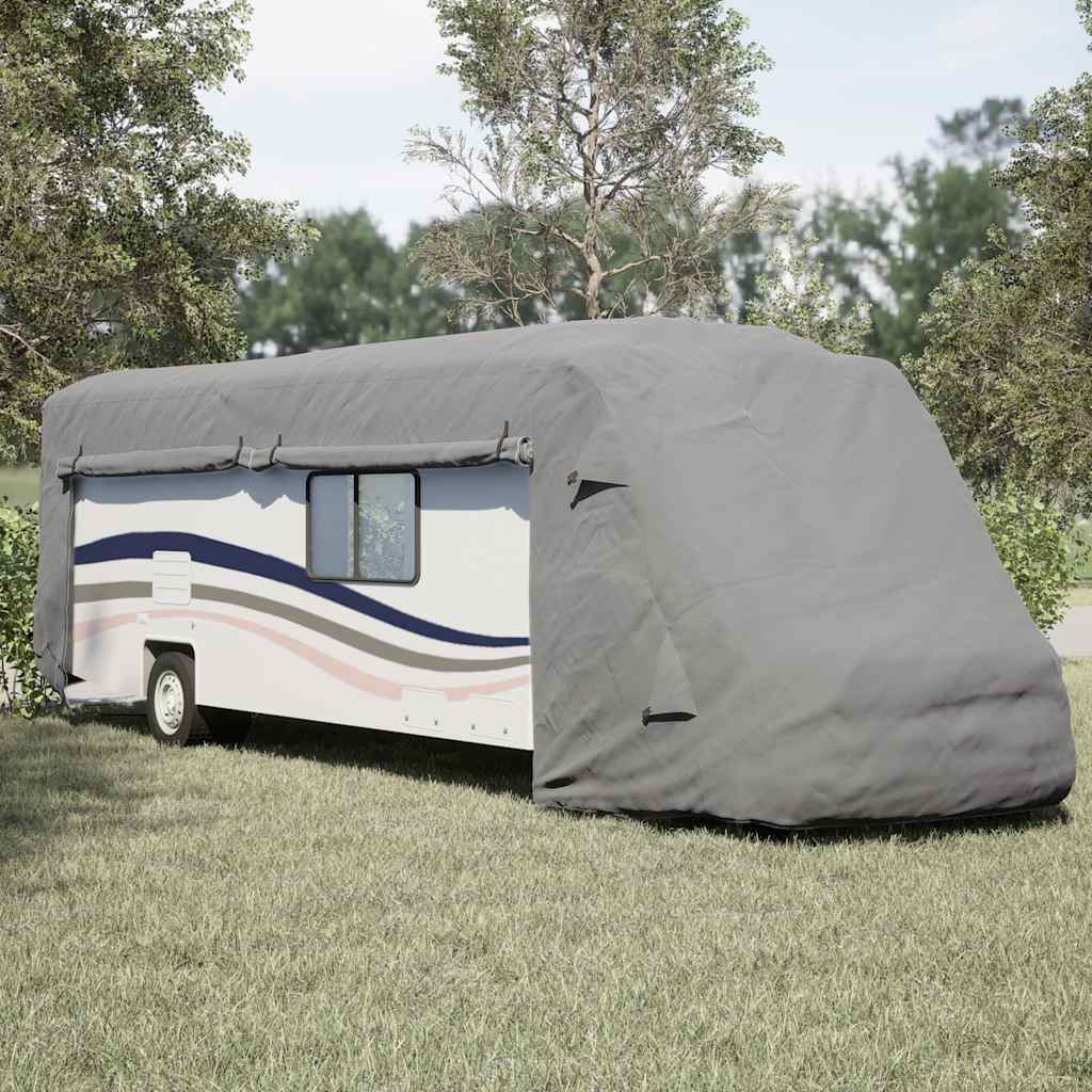 vidaXL Schutzhülle für Wohnmobil Grau 870x235x275 cm Vliesstoff