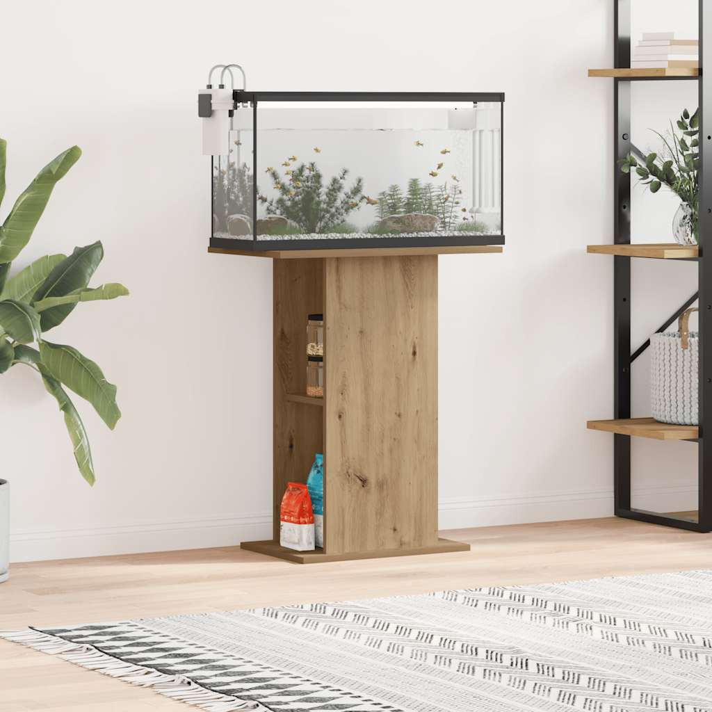 vidaXL Aquariumständer Artisan Oak 36x60,5x72,5 cm Holzwerkstoff